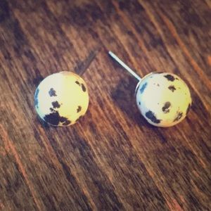 Dalmatian Earring Studs